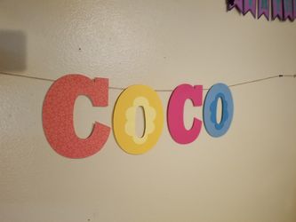 Coco banner for birthday party