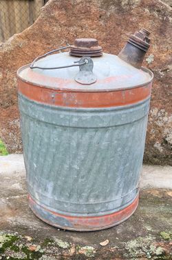 Galvanized Gas Can, 5 Gallon