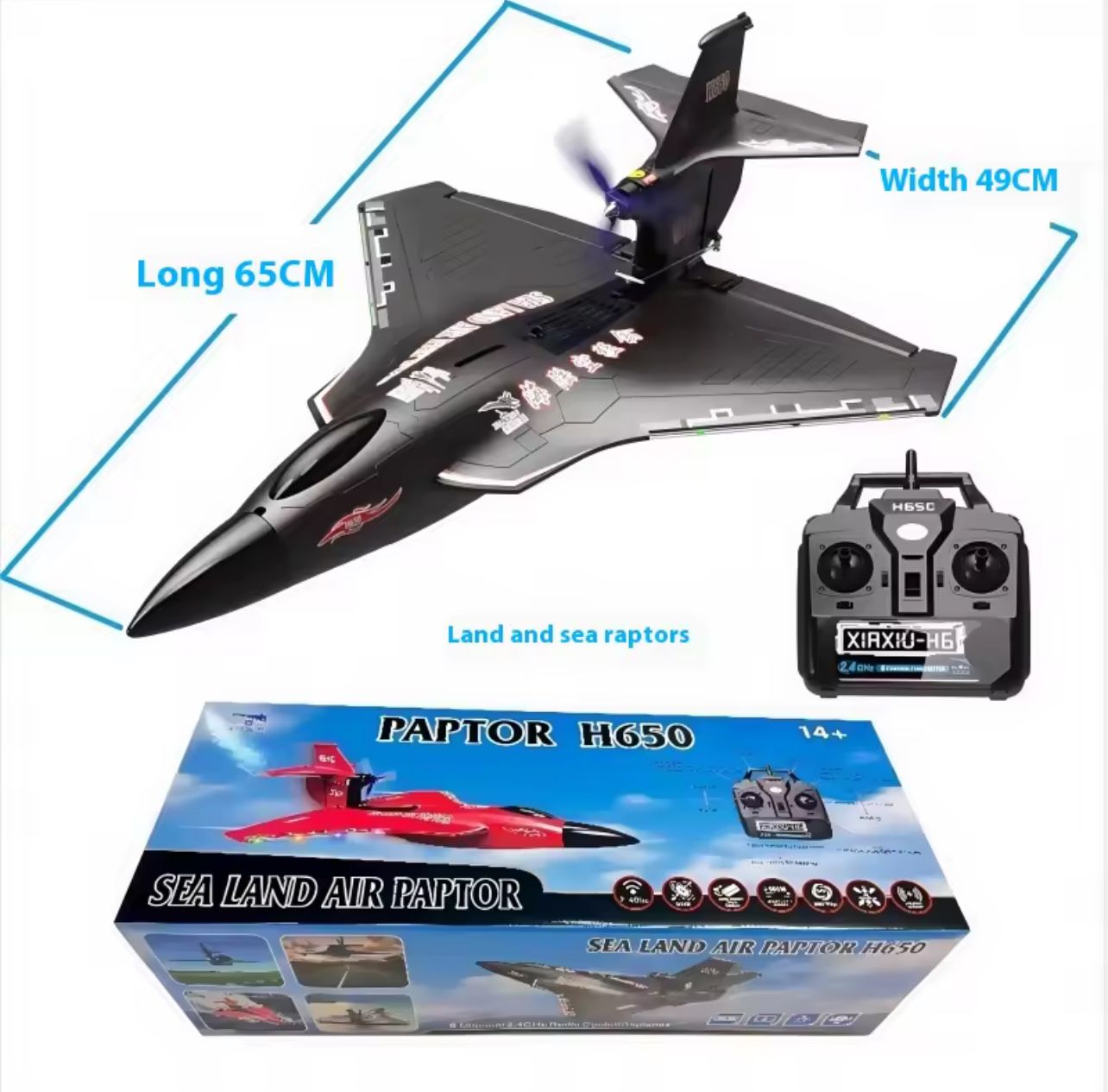 Water, Land And Air Raptor” Semi Aquatic Water Landing RC Plane