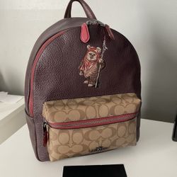 Star Wars X Coach Backpack In Signature Canvas With Ewok 