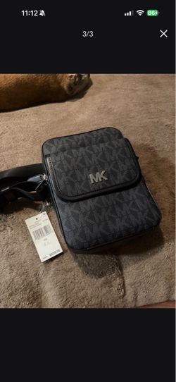 Michael Kors Everett NS Flap Xbody Black NWT $ 228.00