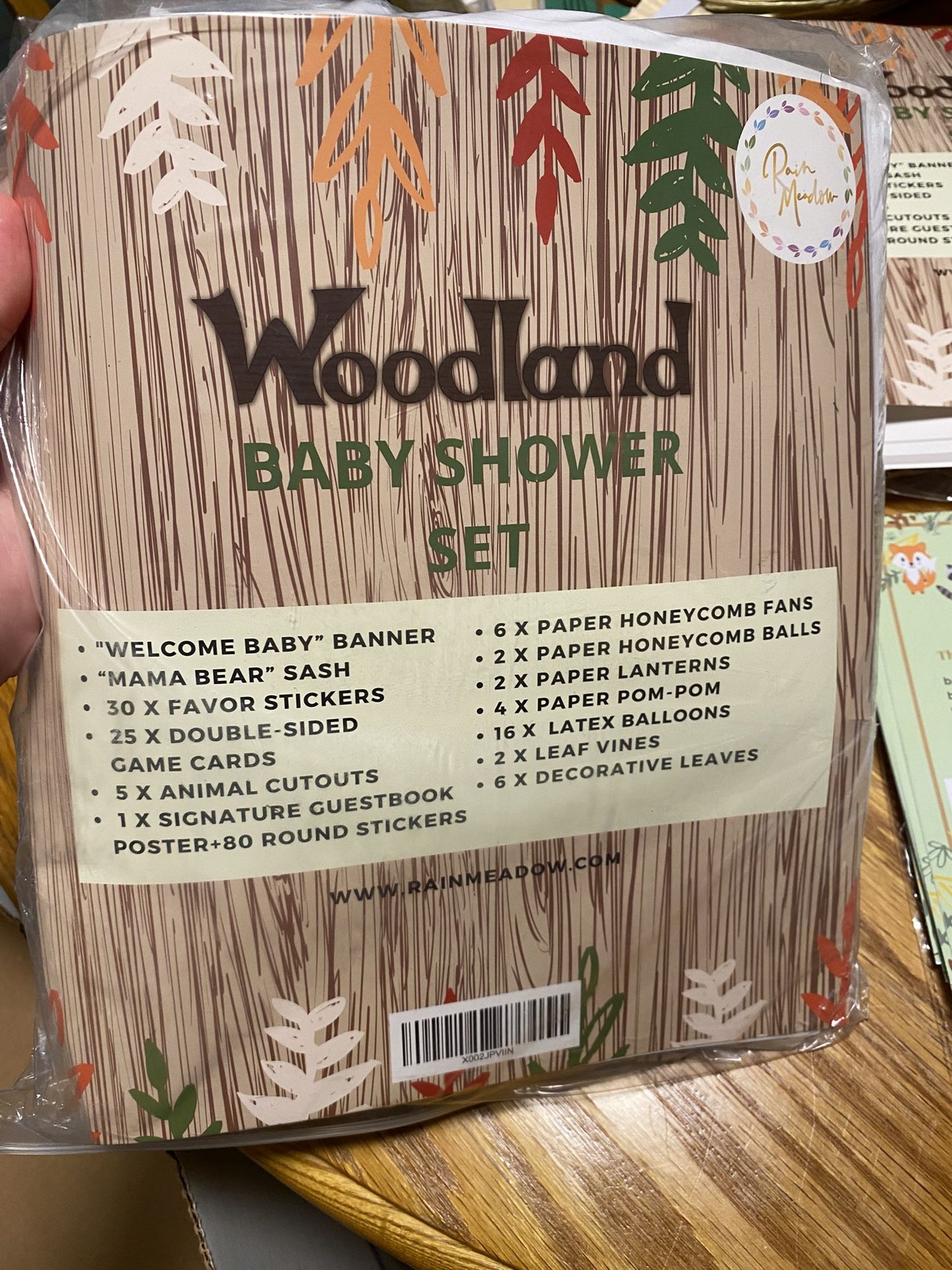 Woodland Baby Shower Sets (x2)