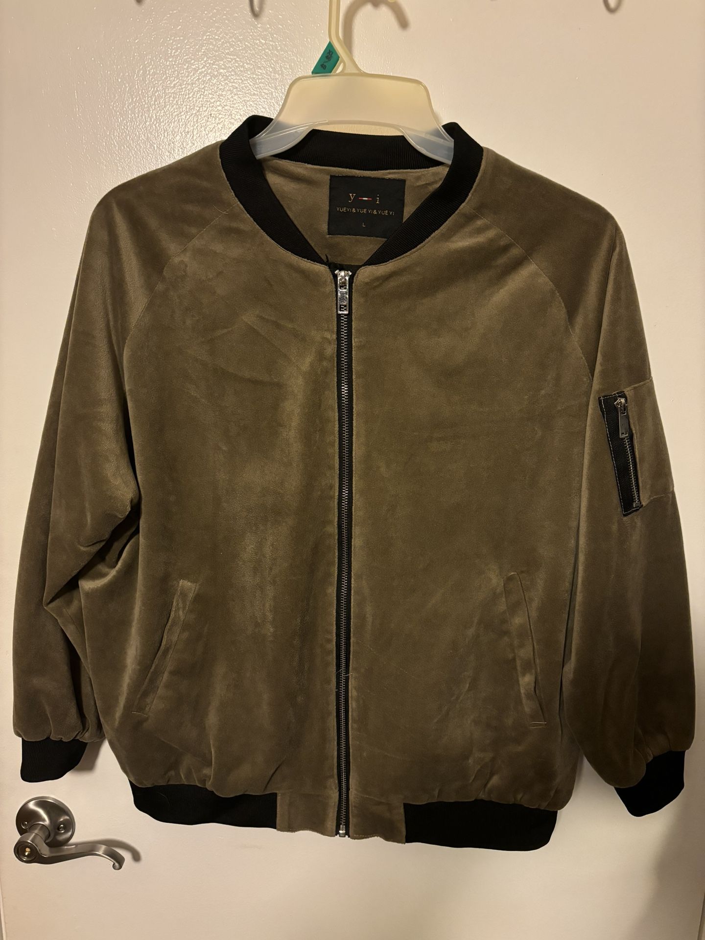 Suede Bomber Jacket