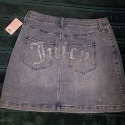 Juicy Couture denim mini skirt size 16w 