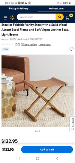 New set of 2 accent stool see pictures for dimensions both for $100 only 1$135 @Walmart