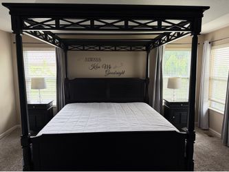 King Bed frame & end tables