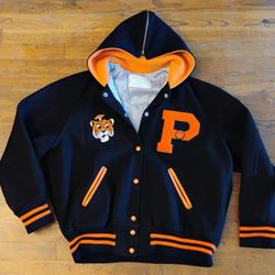 Pacific Tigers UOP Jacket Woman's Medium Letterman University Of The Pacific Tigers 