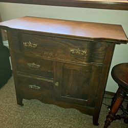 Antique Cabinet Vanity Commode