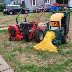 Leaf Blower, Troybilt Rototiller, Vacuum Shredder Chipper
