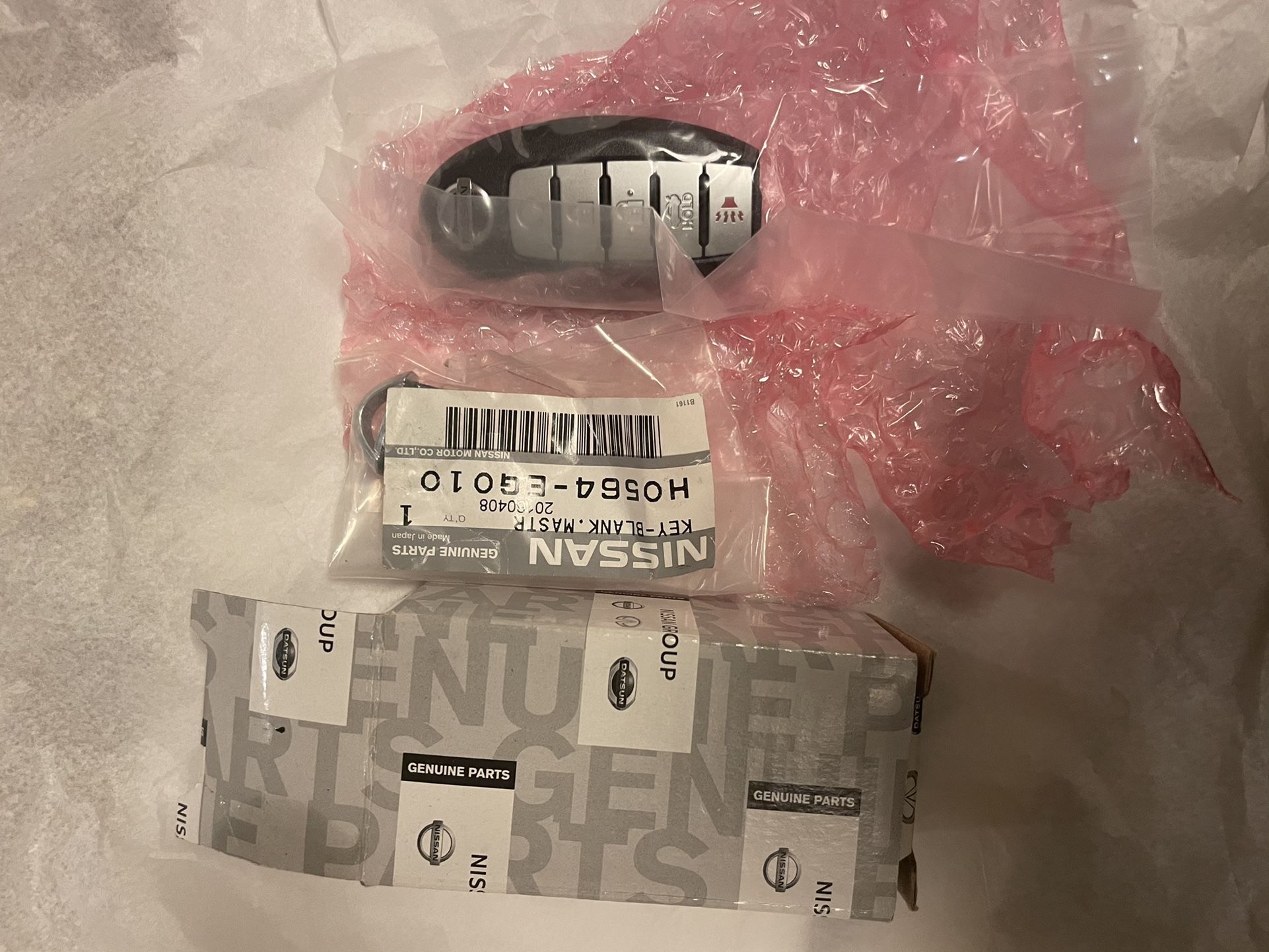 Factory Nissan Key Fob And Key