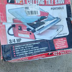 Wet Cutting Tile Saw