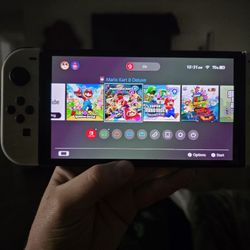 OLED SWITCH+MARIO CASE+ 1 GAME+MICRO SD