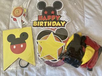 Mickey Mouse Birthday Decorations ( New)