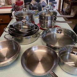 Wolfgang Puck Bistro 15pc Cookware Set…practically Brand New!!! for Sale in  Newport News, VA - OfferUp