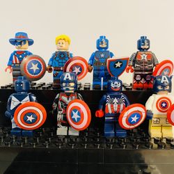 Marvel Comics Captain America Bundle | New Custom LEGO Compatible Toys
