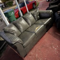 Leather Couch Need Gone