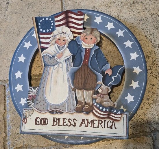 Wood Decor Patriotic Colonial