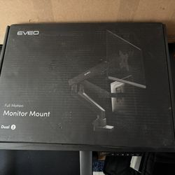 EVEO Dual Monitor Mount – Full Motion, Fits up to 32”