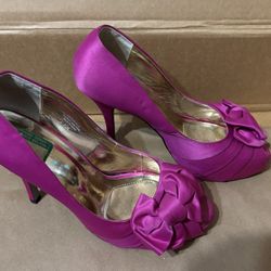 Rachel Roy Reptile Blue Leather Platform Pumps Shoes Size 7m