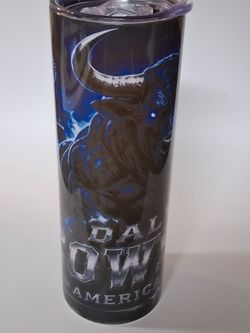 Bull Dallas cowboys 20 oz tumbler