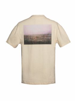 Men and women essentials men and women BF wind high street loose sleeves summer lovers T-shirt beige short sleeves  