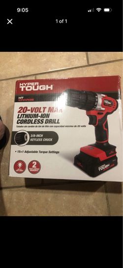 Hyper Tough 20V Max Cordless Drill