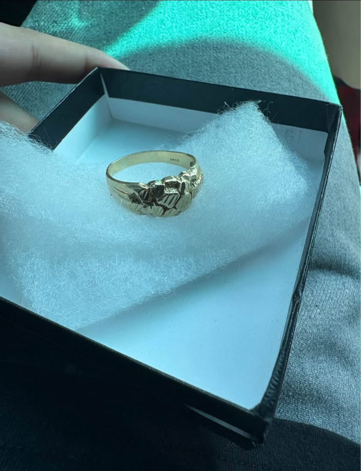 14k Gold Nugget Ring