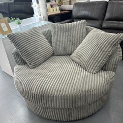 Brand New Corduroy Swivel Chair, Same Day Delivery 