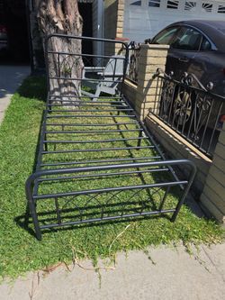 Metal bed frame twin.