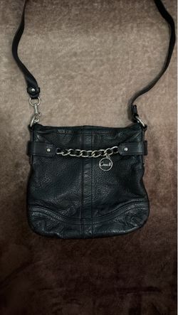 Coach Black Leather Crossbody Bag