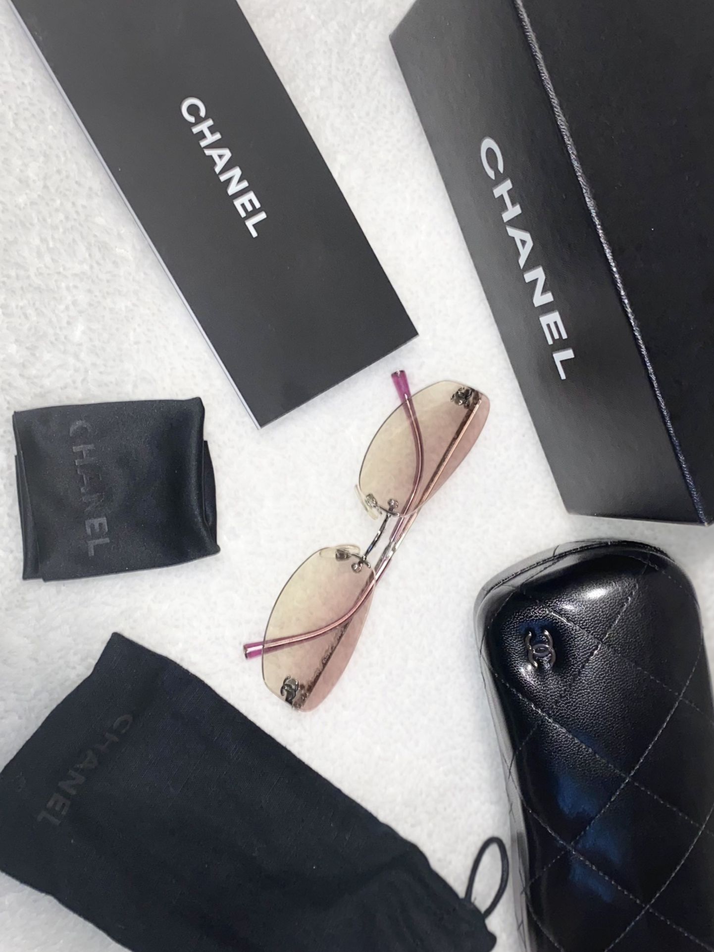 Pink Ombré Vintage Chanel Sunglasses