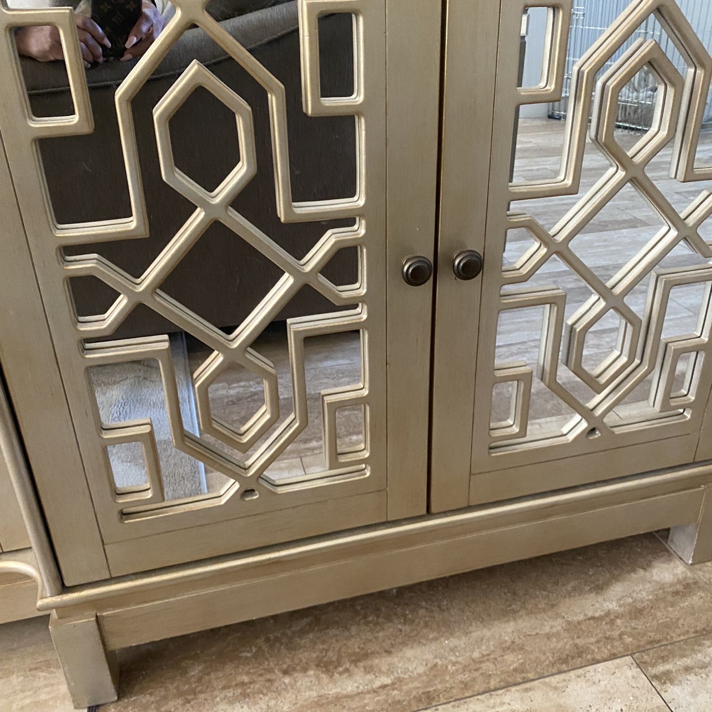 Champagne Mirrored Sideboard/ Credenza 