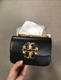 Tory Burch Eleanor Black Leather Shoulder Bag