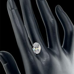 2.72 Ct Oval Shape Lab Grown Certified Diamond 