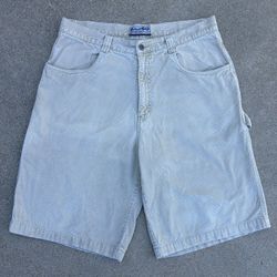 Vintage Bullhead Corduroy Carpenter Cargo Shorts Wide Leg Baggy