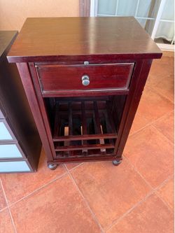 Wine storage with drawer and pull out  cutting board