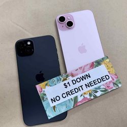 Apple IPhone 15 Plus 5G - Only $1 Today Pay The Rest Later! 