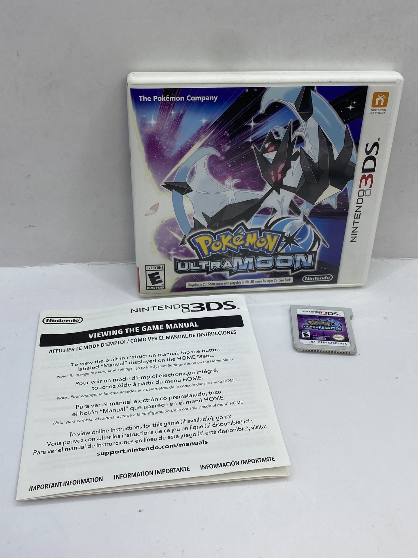 Pokemon Ultra Moon (Nintendo 3DS) CIB Complete In Box