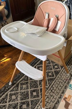 Kinder king pink high chair