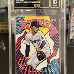 Roki Sasaki 2025 Topps #SS-41 Summer Superstars Rookie Graded 10