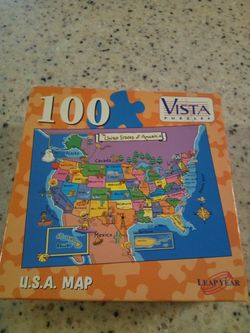 United States of America 100 piece puzzle/ Vista puzzles/8.25x11 inches/ new