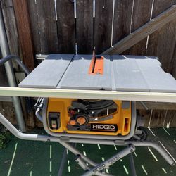  RIDGID 15 Amp 10 in. Portable Corded Pro Jobsite Table Saw with Stand(NO ACCESSORIES)