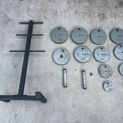 Dumbbell 💪 Set 5,10,15,20,25,30lbs + Rack 