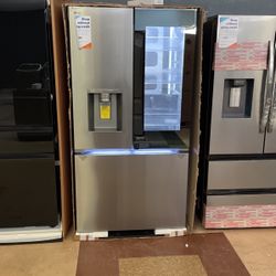 LG - 25.5 Cu. Ft. French Door Counter-Depth Smart Refrigerator with Mirror InstaView - Stainless Steel