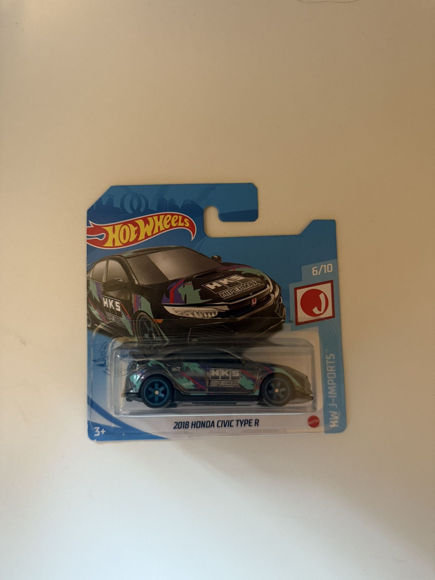 Hot Wheels Short Card HKS 2018 Honda Civic Type R STH