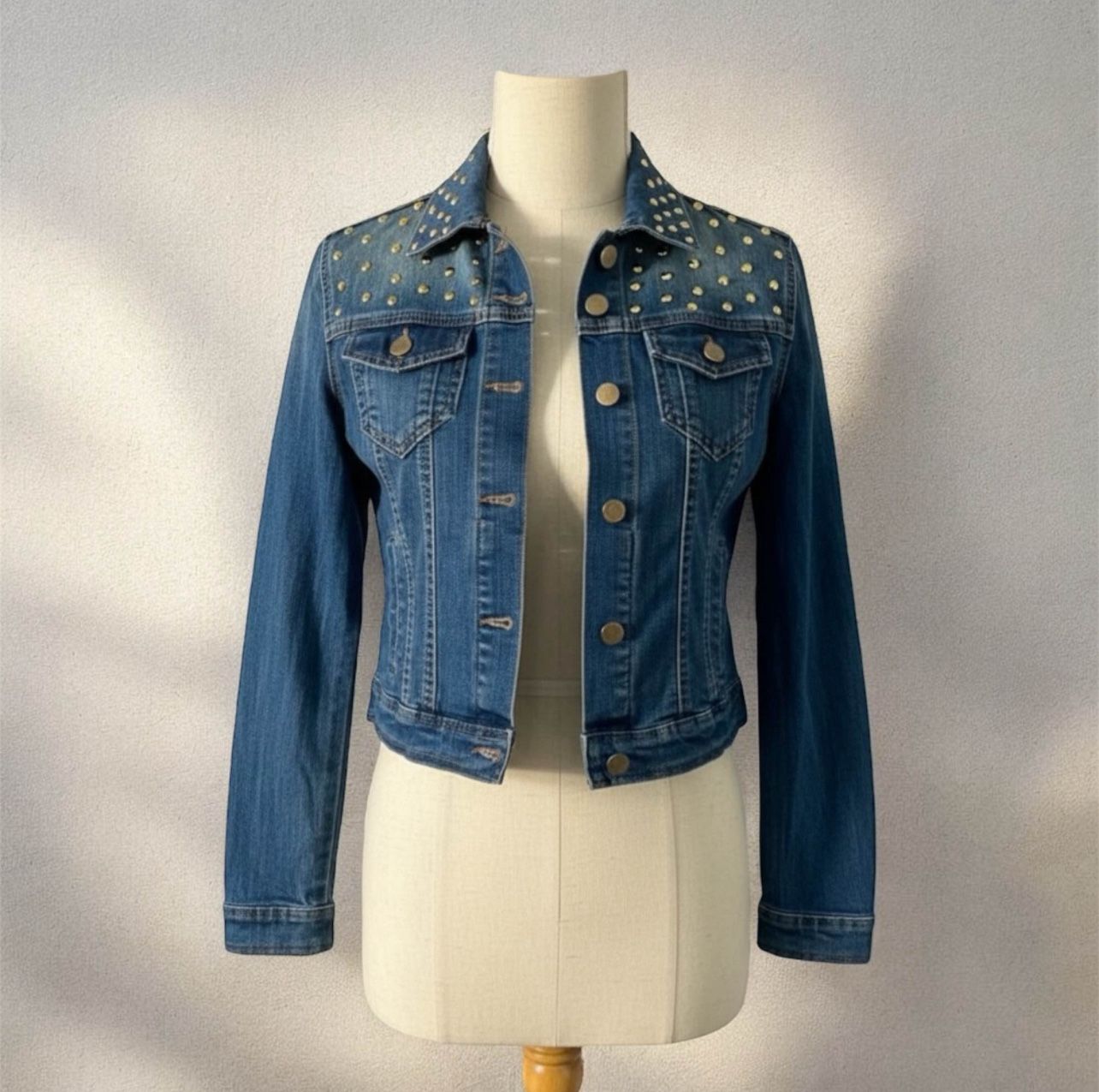 small stud jean jacket