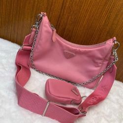 Prada Pink Re-edition crossbody bag