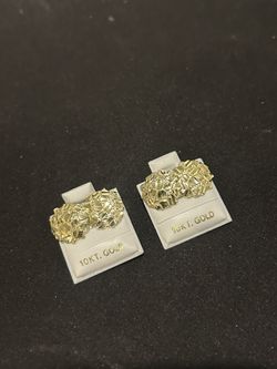 Gold Nugget Earrings