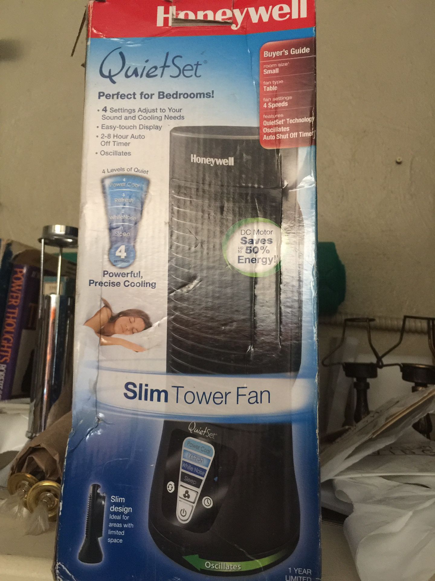 Slim tower fan w/Oscillation (HONEYWELL)