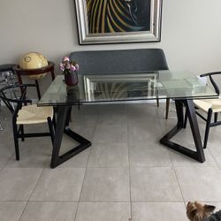 Glass Dinner Table 